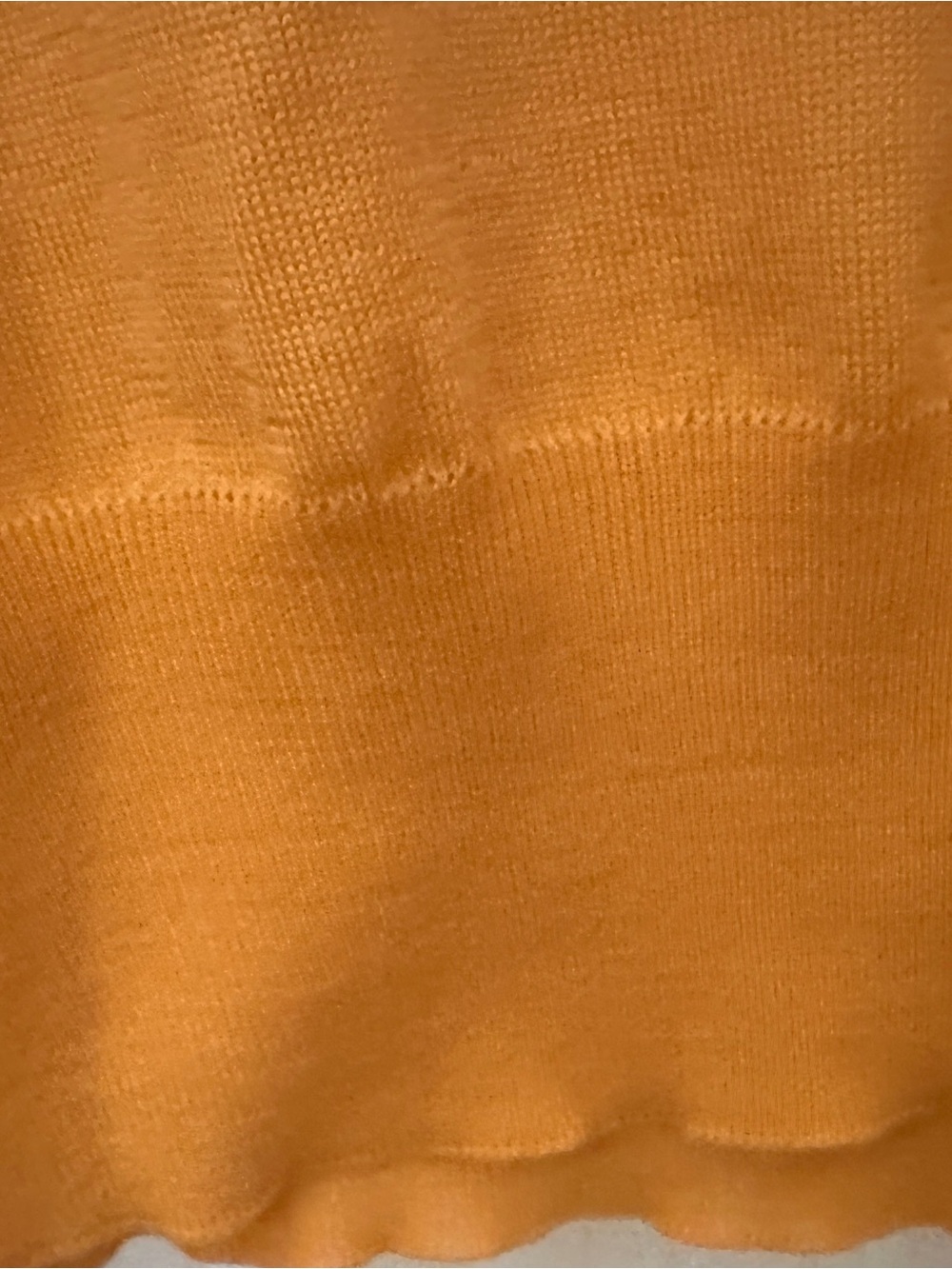 Brioni mens lambs wool polo style sweater with collar. soft melon. Size 54. - Picture 8 of 8